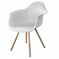 Sillón Estocolmo White con brazos
