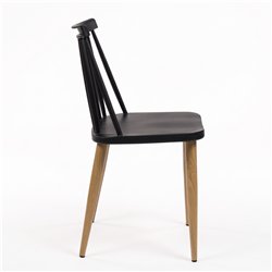 Cadeira Sticks Preta ID Italian Design