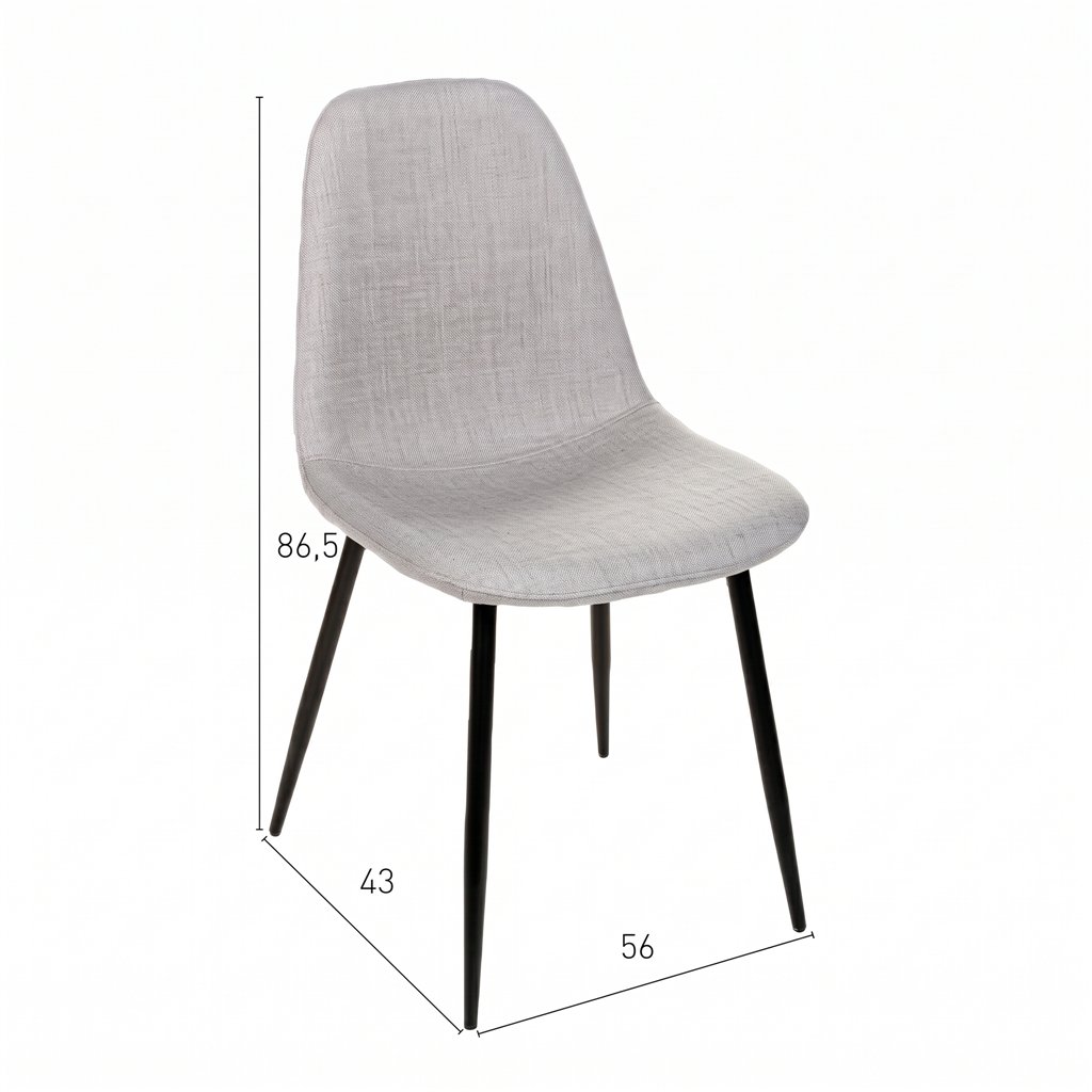 Chaise Norway grise ID Italian Design