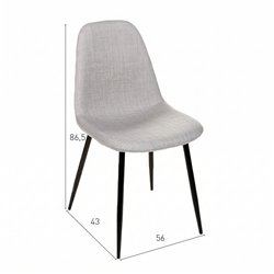 Chaise Norway grise ID Italian Design