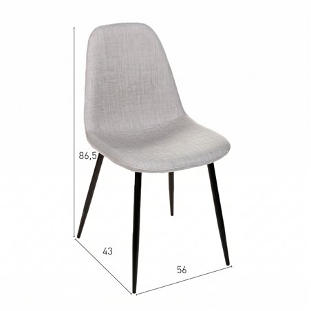 Chaise Norway grise ID Italian Design