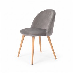 Silla Gina Gris tapizada ID Italian Design