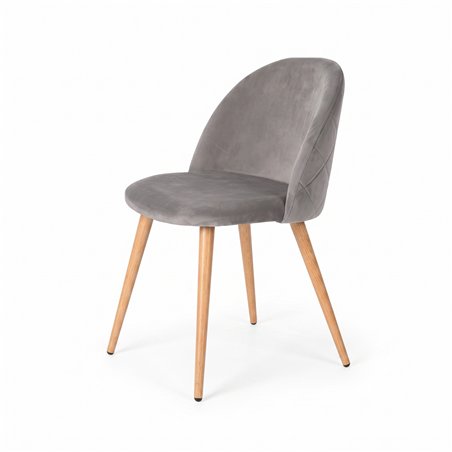 Silla Gina Gris tapizada ID Italian Design