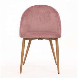 Chaise fixe rembourrée Gina Rose | ID Italian Design