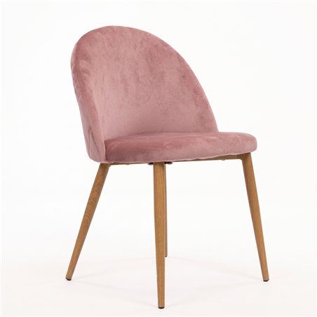 Chaise fixe rembourrée Gina Rose | ID Italian Design