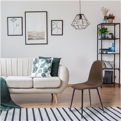 Chaise fixe Norway marron ID Italian Design