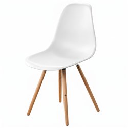 Estocolmo White Fixed Chair ID Italian Design