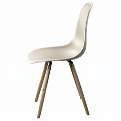Chaise fixe Estocolmo beige ID Italian Design