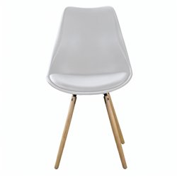 Chaise fixe Berlin White de ID Italian Design