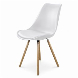 Chaise fixe Berlin White de ID Italian Design