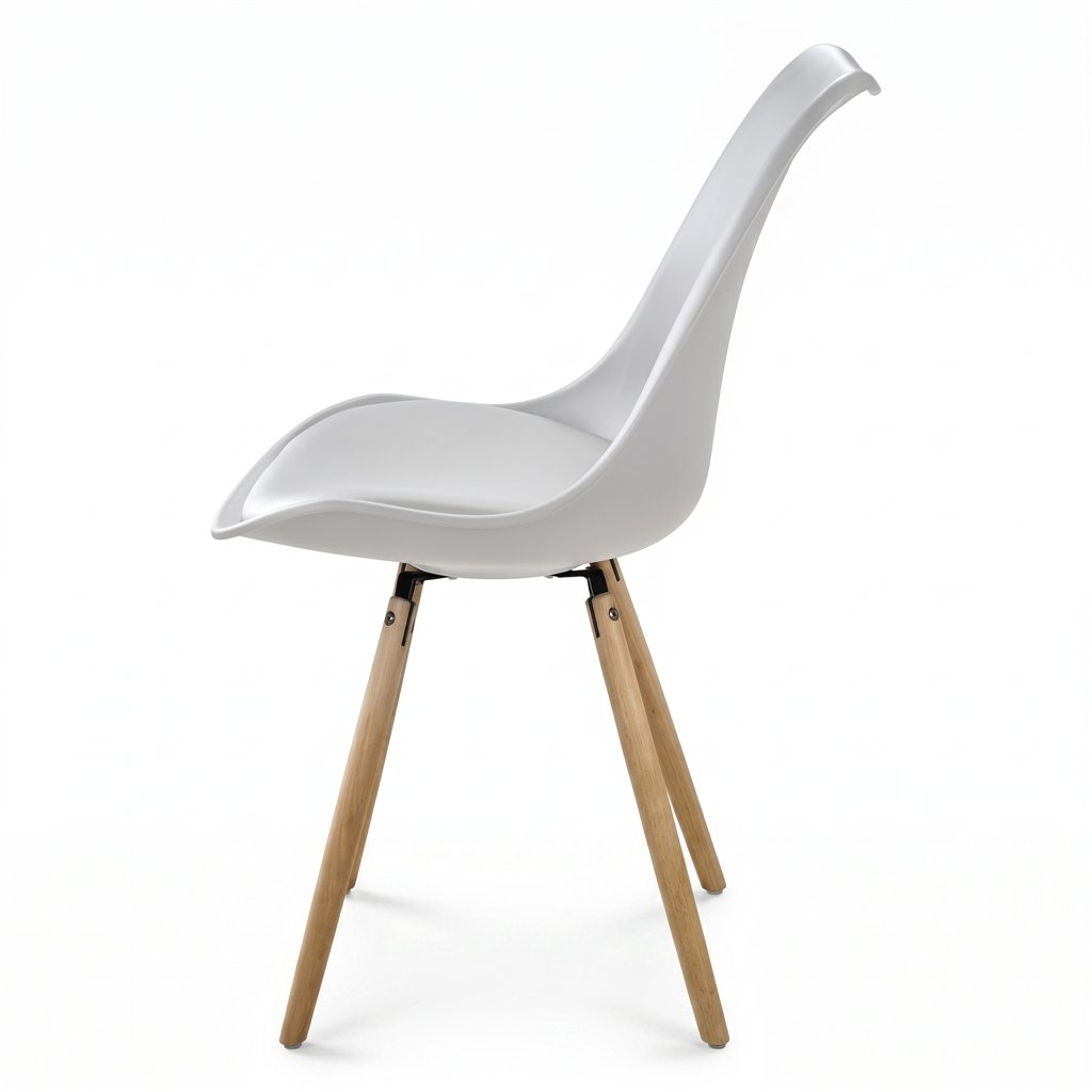 Berlin White Fixed Chair by ID Italian Design