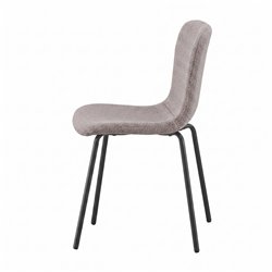 Silla Cannes Gris ID Italian Design con tapizado de rizo