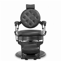 Sillón de barbería MUDI LARRY BLACK negro