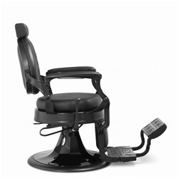 Sillón de barbería MUDI LARRY BLACK negro