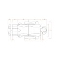 Weelko Supreme Plus 3-Motoren Elektrische Kosmetikliege, drehbar 240° -Weelko -Kosmetikliegen und -sessel