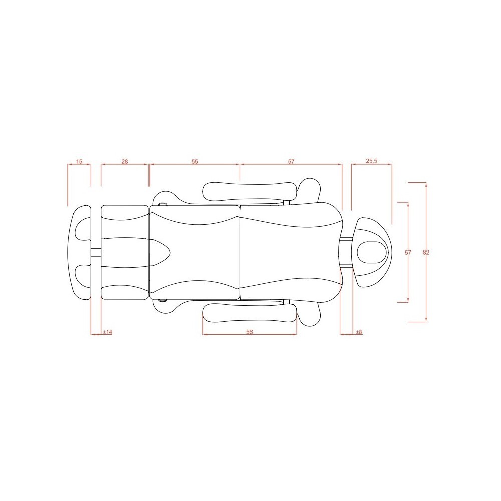 Weelko Supreme Plus 3-Motoren Elektrische Kosmetikliege, drehbar 240° -Weelko -Kosmetikliegen und -sessel