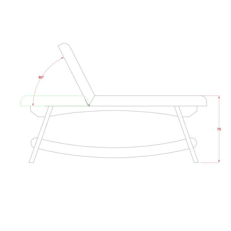 Table de spa Weelko fixe en bois avec rangement et dossier réglable -Weelko -Tables et fauteuils de pédicurie