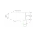 Podologiestuhl Weelko Technology White mit drei Motoren -Weelko -Kosmetikliegen und -sessel
