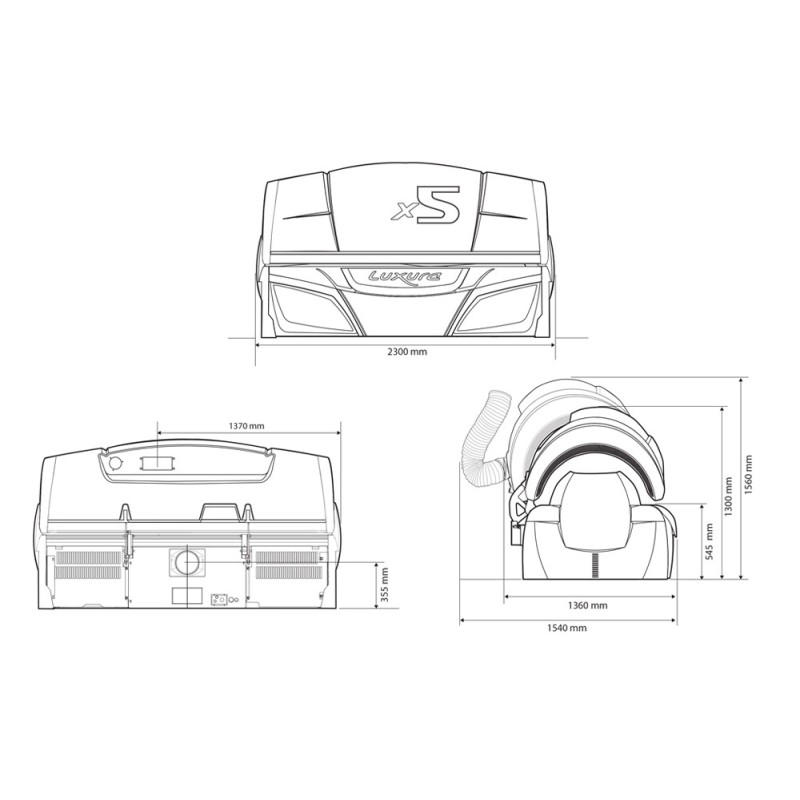 Luxura X5 34 SLI Solário Horizontal Premium -Luxura -Hapro Solariums