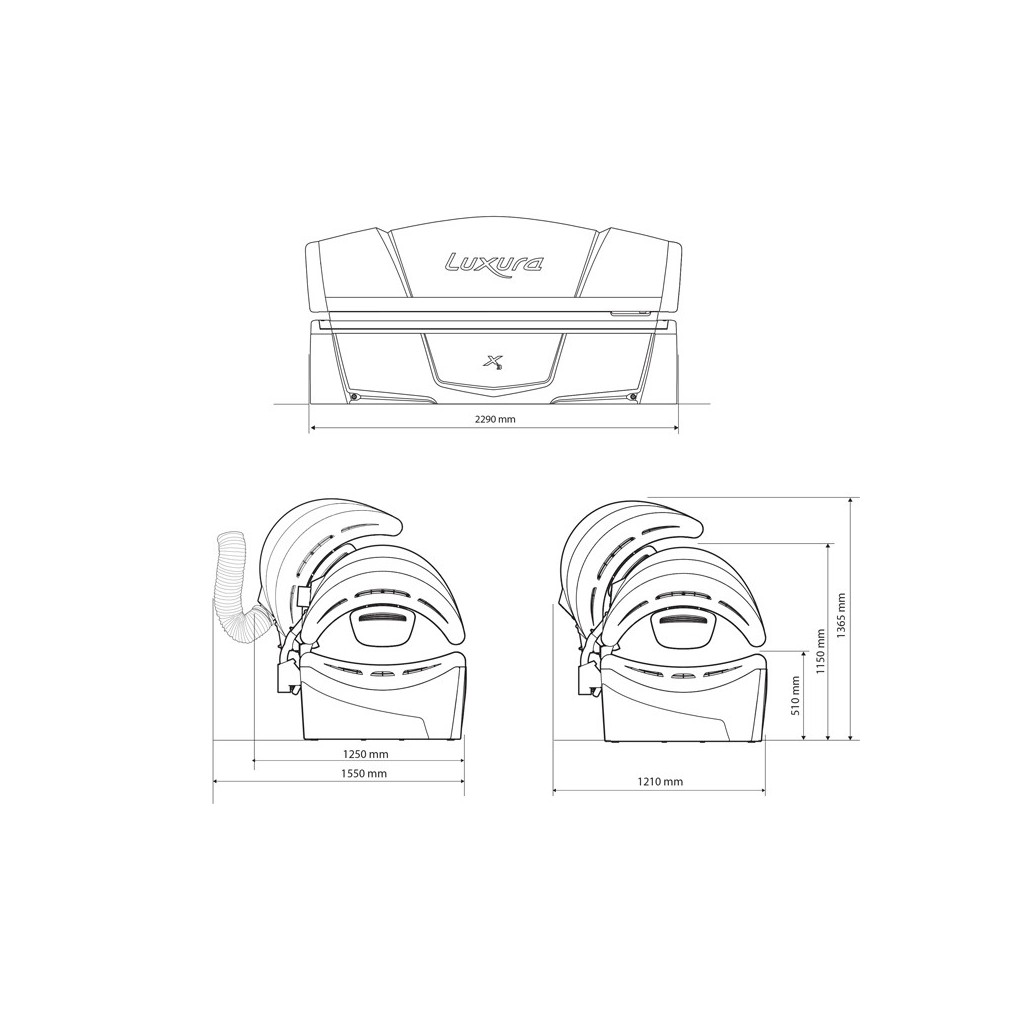 Luxura X3 32 SLI Solarium Compacto y Moderno