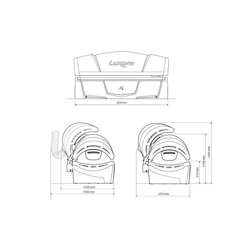 Luxura X3 32 SLI Intensive Solarium Compacto -Luxura -Hapro-Luxura Solariums