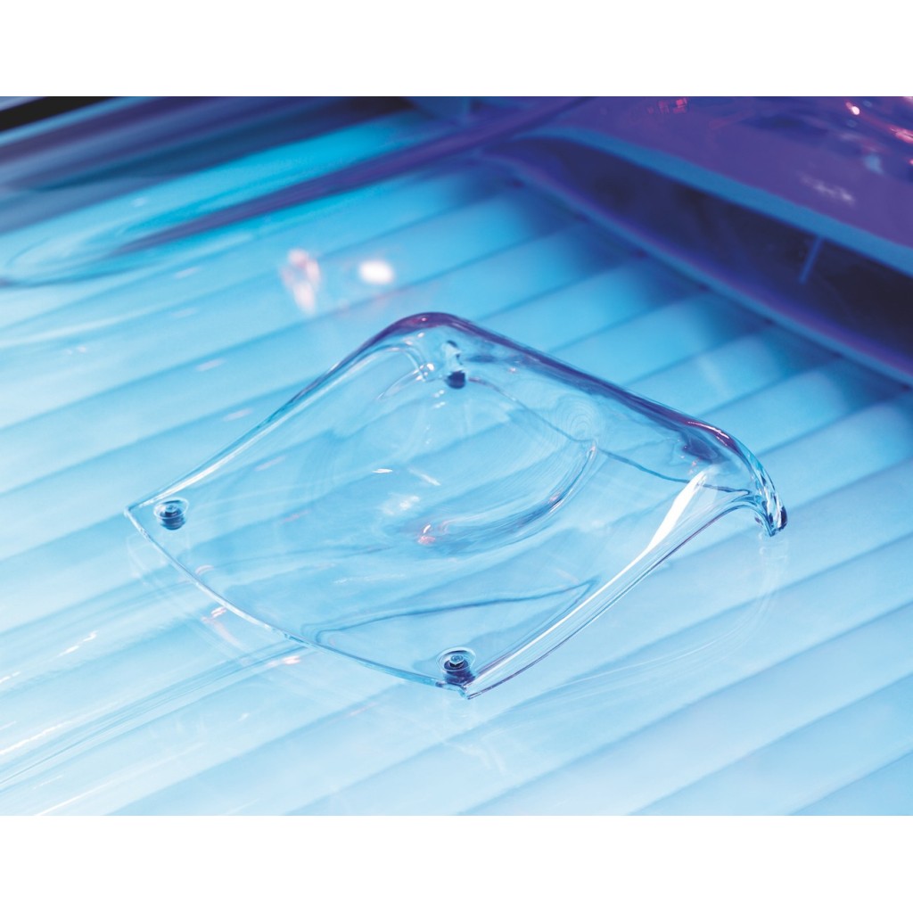 Plexiglas headrest