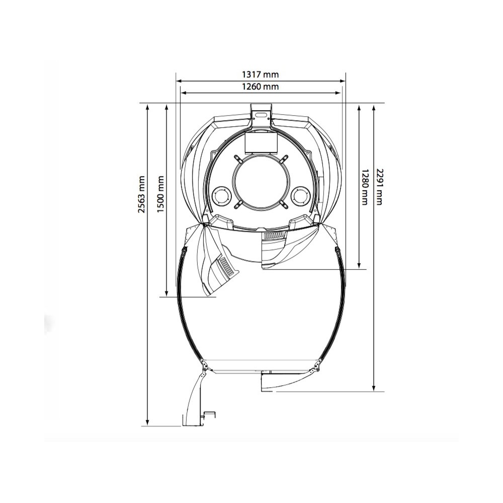 Hapro Luxura V Cabin - Vestidor para bronceado autónomo -Hapro -ACCESORIOS