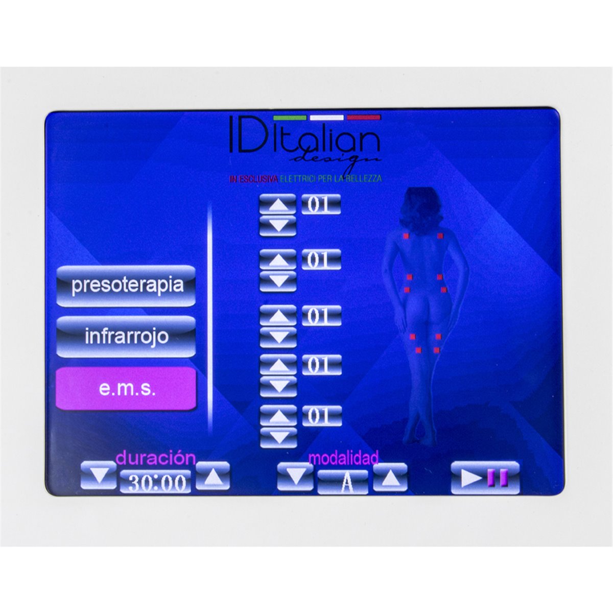 Presoterapia 3 en 1 Digital Premium con Electroestimulacion y Sauna V. 3.0 - Equipos de