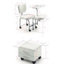 Sillón de Pedicura y Manicura Weelko con Almacenamiento y Bandeja -Weelko -Camillas y sillones