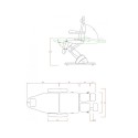 Fauteuil de Podologie Cubo Grey Trois moteurs Weelko équipement esthétique -Weelko -Tables et fauteuils de pédicurie