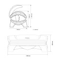 Hapro Proline 28/1 C White Pearl - Liegendes Solarium -Hapro -Integrale Solarien