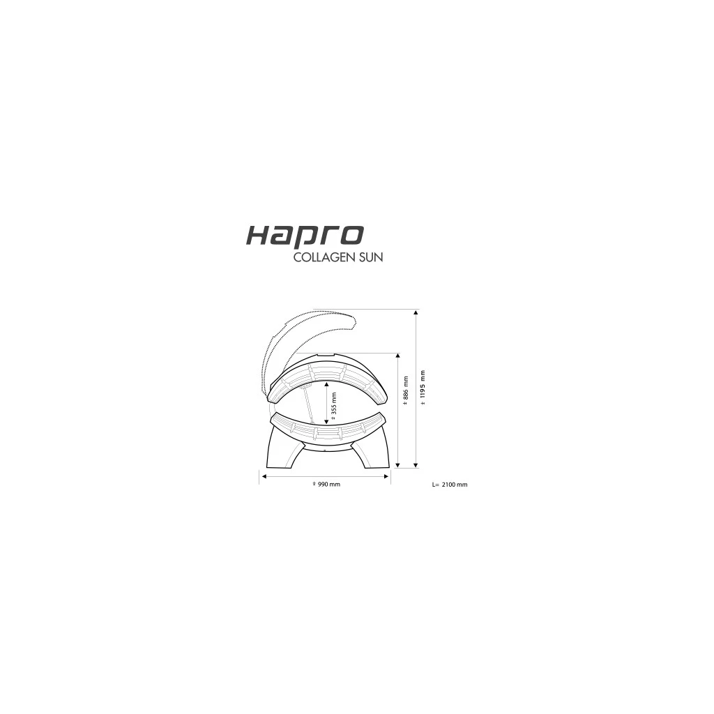 Hapro Collagen&Sun 24 Cama Solar Doméstica con UV y Luz Roja
