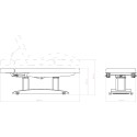 Table de Spa Électrique 4 Moteurs Marron Weelko - Confort et Élégance -Weelko -Tables et fauteuils de pédicurie