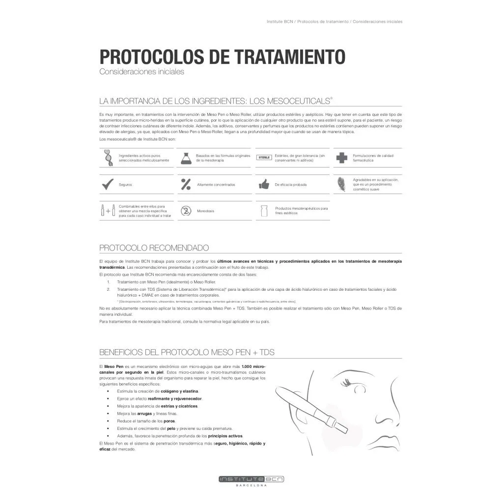 25x Cabezales MesoPen Institute BCN - Microagujas para Rejuvenecimiento