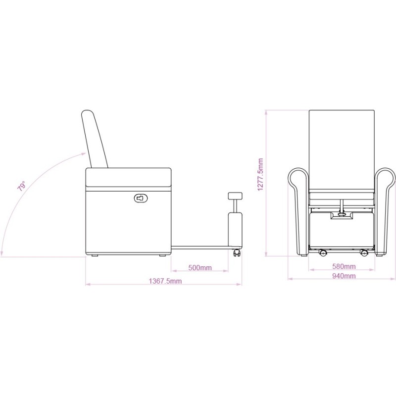Lumina Poltrona per pedicure SPA Multifunzionale Bianco - Weelko -Weelko -Lettini e poltrone