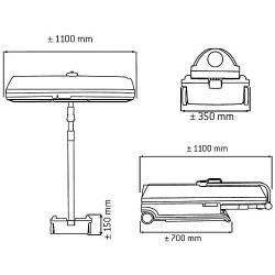Hapro MobileSun HP 8540 Rubino Solárium Portátil con Luz Roja