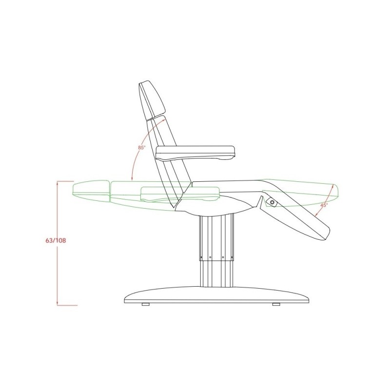 Table Électrique VOME pour Esthétique et Médecine - Weelko -Weelko -Tables et fauteuils de pédicurie