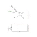 Weelko Latis Electric Massage Table PVC 1 Motor Adjustable -Weelko -Aesthetic treatment tables