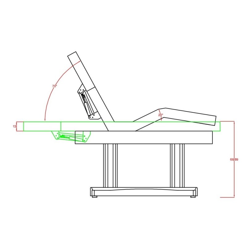Weelko 4-Motor Tension Spa and Massage Table -Weelko -Aesthetic treatment tables