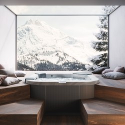 Jacuzzi Delfi: Spa de hidromasaje al aire libre con 16 jets PowerPro - -Spas