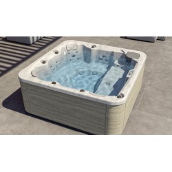Jacuzzi Feel: Hidromasaje con Tumbonas Ergonómicas y LED - -JACUZZI