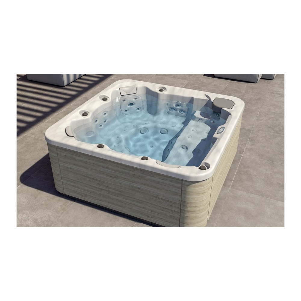 Jacuzzi Feel: Hidromasaje con Tumbonas Ergonómicas y LED - -JACUZZI