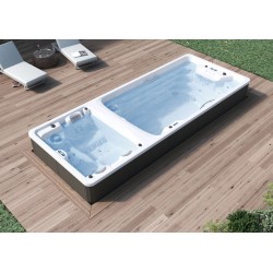 Jacuzzi Duo: Piscina con hidromasaje, jets y masaje vertical - -JACUZZI