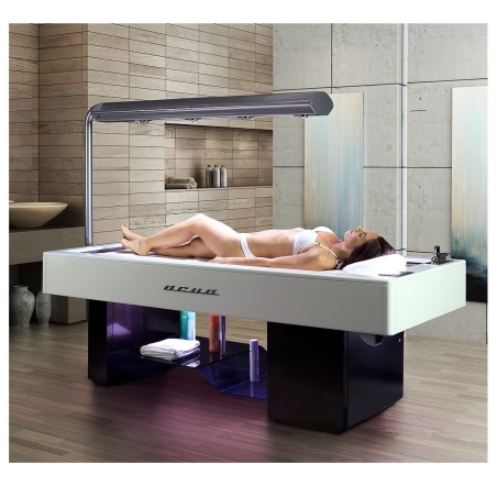 AQUA marquesa de spa a vapor com cromoterapia LED, musicoterapia e encosto elétrico