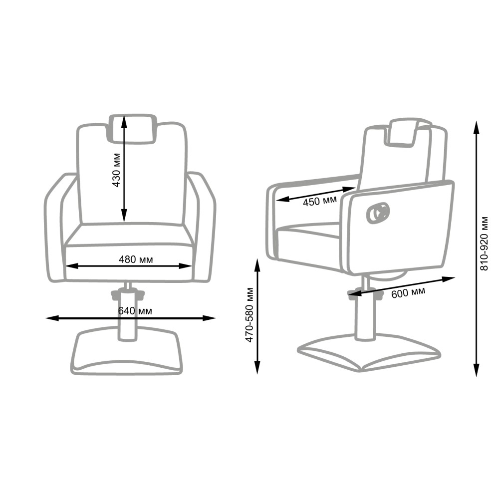 Chaise de coupe coiffure Versus Plus moderne - I-medStetic Premium -I-medStetic Premium -chaises de cour