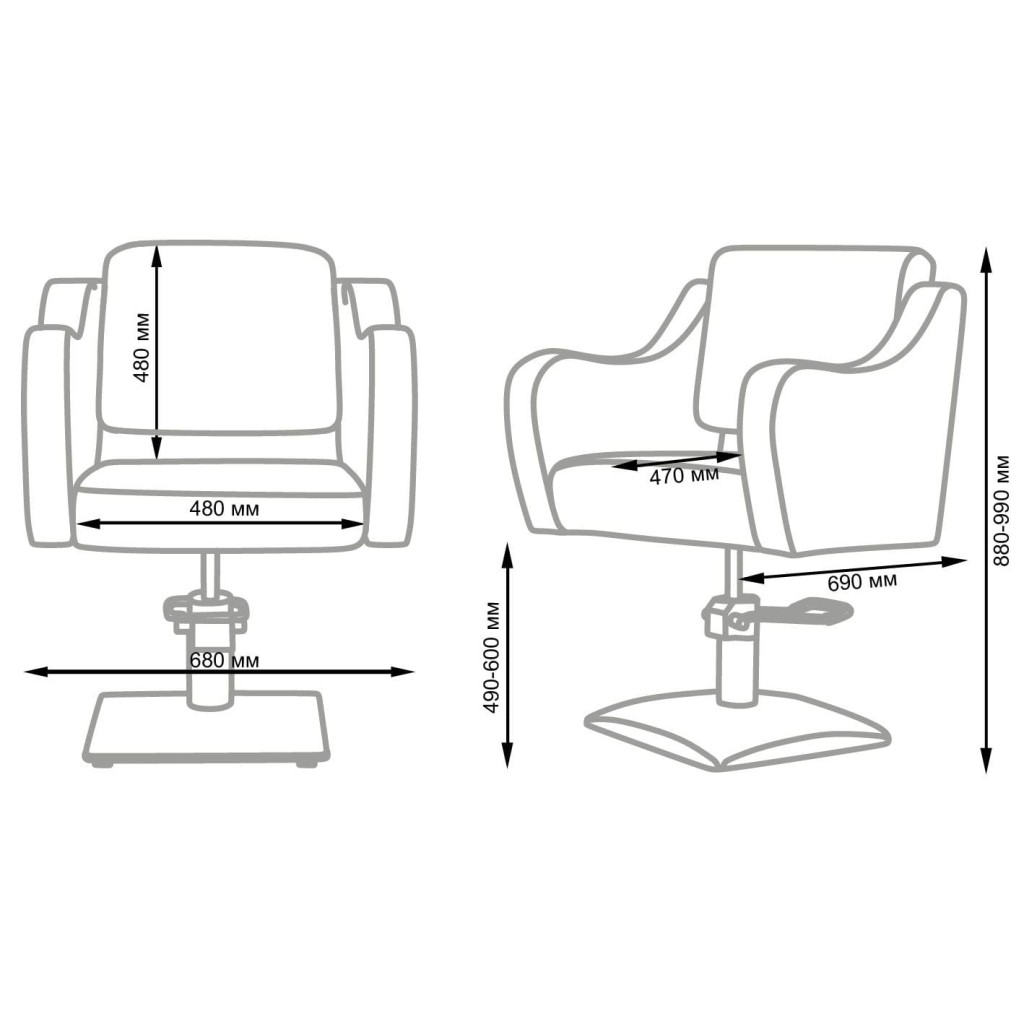 Frida Hairdressing Cutting Chair by NeoBeauty