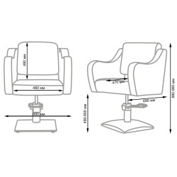 Frida Hairdressing Cutting Chair by NeoBeauty