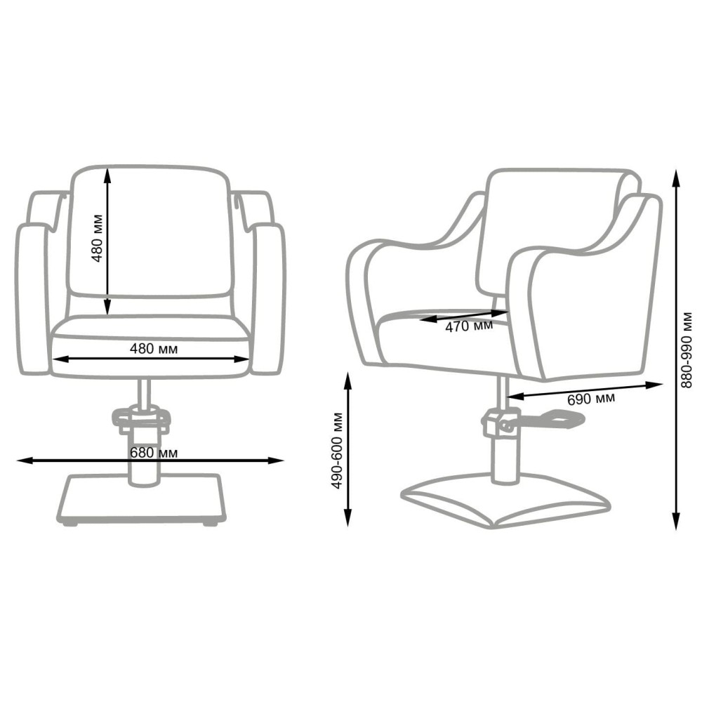 Frida Hairdressing Cutting Chair by NeoBeauty -NeoBeauty -court chairs