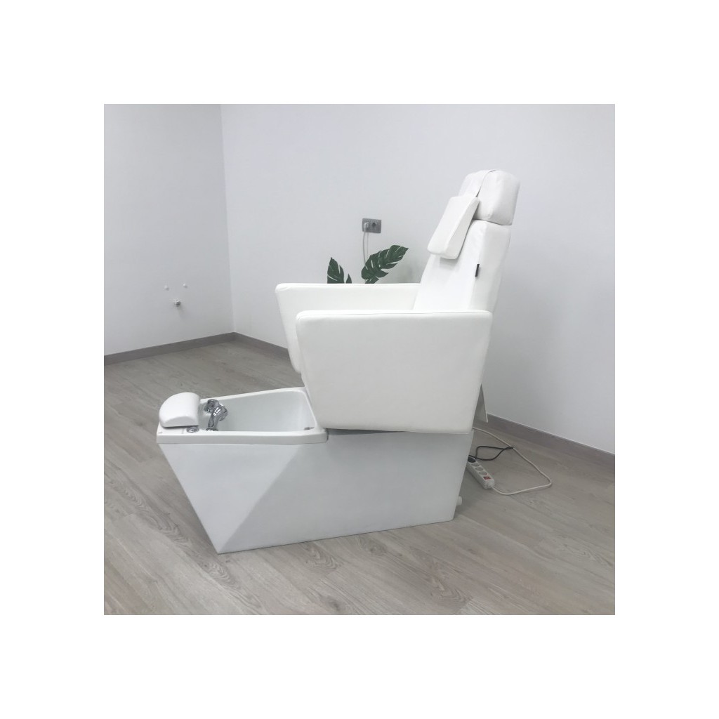 Poltrona per pedicure motorizzata con LED e tapizzato in PU - NeoBeauty