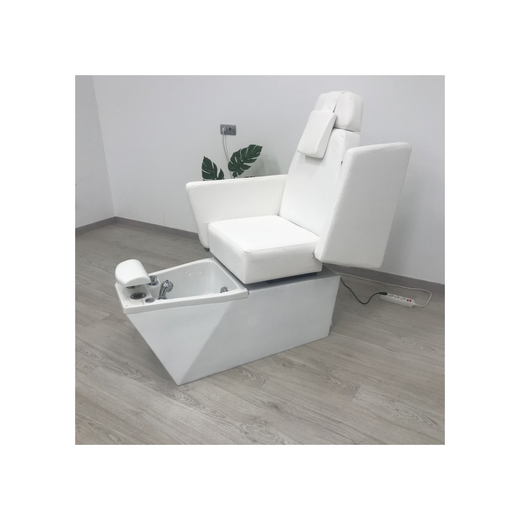 Poltrona per pedicure motorizzata con LED e tapizzato in PU - NeoBeauty